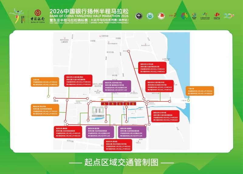 2026揚州半程馬拉松交通管制時間+路段